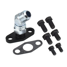 Load image into Gallery viewer, 10AN 45 Degree Turbo Oil Drain Flange Kit Holset Super HX30W
