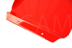 OCAM Aluminium Bash Plates For Toyota Hilux 2001-2004 Diesel Only, 6mm - RED