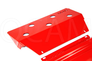 OCAM Aluminium Bash Plates For Mitsubishi Triton ML MN 2006-04/2015, 6mm-RED #2