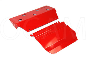 OCAM Aluminium Bash Plates For Mitsubishi Triton ML MN 2006-04/2015, 6mm-RED #2