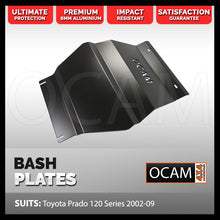 Load image into Gallery viewer, OCAM Aluminium Bash Plates For Toyota Prado 120 Series 2002-09, 6mm RED
