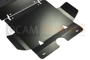 OCAM Aluminium Bash Plates For Toyota Hilux N70 SR SR5 2005-15, 6mm, Black