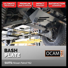 Load image into Gallery viewer, OCAM 3-pce Aluminium Bash Plates For Nissan Patrol Y62 Series 5-On, 11/2019-On
