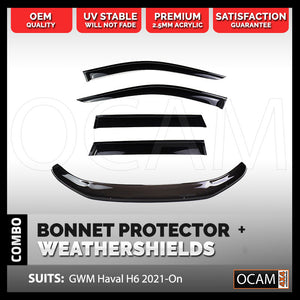 Bonnet Protector, Weathershields For GWM Haval H6 2017-2021