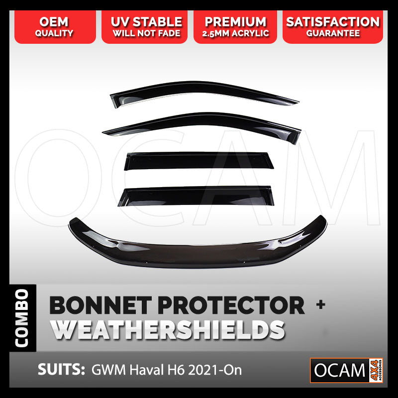 Bonnet Protector, Weathershields For GWM Haval H6 2017-2021