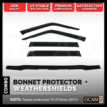 Load image into Gallery viewer, Bonnet Protector, Weathershields For Toyota Landcruiser 70 76 79 Series 11/2023-Current
