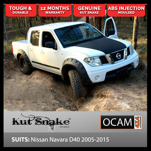 Kut Snake Flares Front & Rear Set for Nissan Navara D40 2005-2015 ABS (Code #7/7)