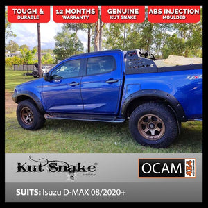 Kut Snake Flares Front & Rear Set for Isuzu D-MAX 08/2020-Current, ABS (Code #53/53)