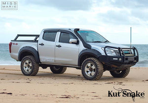 Kut Snake Flares Front & Rear Set for Isuzu D-MAX 06/2012-07/2020, ABS (Code #15/15)