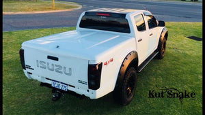 Kut Snake Flares Front & Rear Set for Isuzu D-MAX 06/2012-07/2020, ABS (Code #15/15)