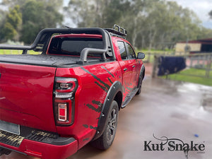 Kut Snake Flares Front & Rear Set for GWM Cannon 2019-Current, ABS, Full Set (#61/61)