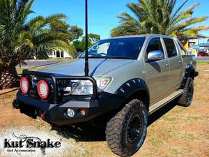 Kut Snake Flares Front & Rear Set for Toyota Hilux N70 09/2011-15 SR / SR5 Monster ABS (Codes #35 & #2)