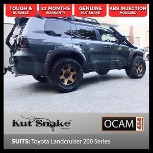 Kut Snake Flares for Toyota Landcruiser 200 Series - Fronts only ABS (#38), Texture Finish