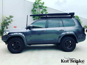 Kut Snake Flares for Toyota Landcruiser 200 Series - Fronts only ABS (#38), Texture Finish