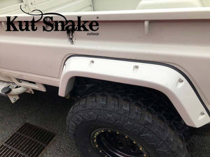 Kut Snake Flares Front & Rear Set for Toyota Landcruiser 79 Series Single Cab Well Body Complete Set, (#10/40)