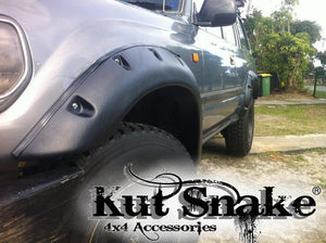 Kut Snake Flares Front Set for Toyota Landcruiser 80 Series Front Wheels 1990-97 ABS (Code #1)