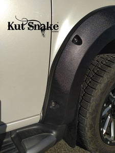 Kut Snake Flares Front & Rear Set for Isuzu MU-X, 2013-20 ABS (Code #48/48) MUX