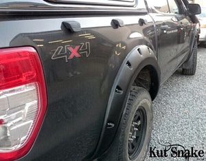 Kut Snake Flares Front & Rear Set for Ford Ranger PX MKIII 2019-06/2022 Slimline 58mm ABS (Code #18-1)