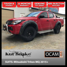 Load image into Gallery viewer, Kut Snake Flares Front &amp; Rear Set for Mitsubishi Triton MQ 05/2015-10/2018 Full Set ABS (Code #25/25)
