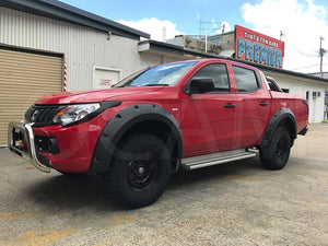 Kut Snake Flares Front & Rear Set for Mitsubishi Triton MQ 05/2015-10/2018 Full Set ABS (Code #25/25)