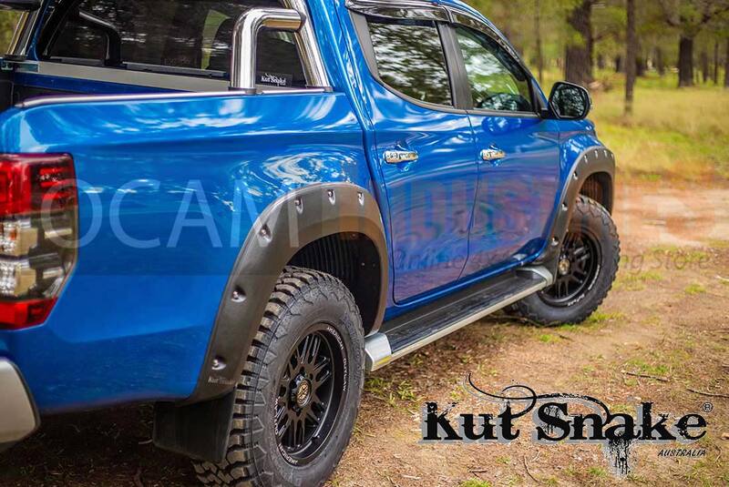 Kut Snake Flares Front & Rear Set for Mitsubishi Triton MR 11/2018-2023 Full Set ABS (Code #52)