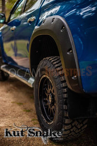 Kut Snake Flares Front & Rear Set for Mitsubishi Triton MR 11/2018-2023 Full Set ABS (Code #52)