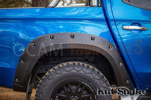 Kut Snake Flares Front & Rear Set for Mitsubishi Triton MR 11/2018-2023 Full Set ABS (Code #52)