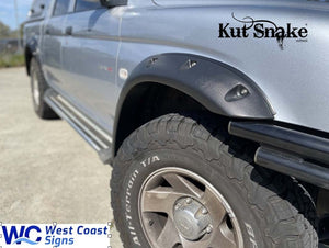 Kut Snake ABS Flares Front Set for Mitsubishi Triton MK 1996-2006 Front Wheels ABS (Code #54)