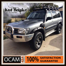 Load image into Gallery viewer, Kut Snake Flares Front &amp; Rear Set for Nissan Patrol GU Series 1 2 3, 1997-2004 Full Set 4 ABS (Code #4/4)
