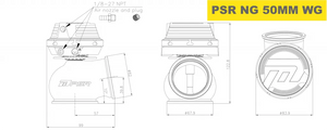 PSR NEW GENERATION WASTEGATE 60mm Vband External Wastegate