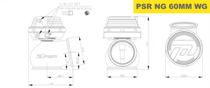 PSR NEW GENERATION WASTEGATE 60mm Vband External Wastegate