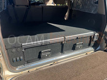 Load image into Gallery viewer, OCAM Aluminium Rear Drawers For Mazda BT-50, 11/2011-08/2020, Dual Cab, Black Carpet
