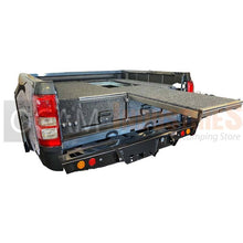 Load image into Gallery viewer, OCAM Aluminium Rear Drawers for Ford Ranger NextGen 06/2022-Current, Dual Cab, Black Carpet
