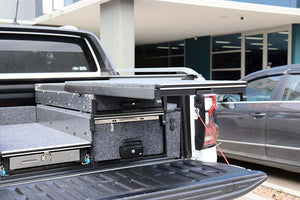 OCAM Aluminium Rear Drawers For Ford Ranger NextGen 07/2022+ & VW Amarok 05/2013+ Dual Cab, Touring Pack