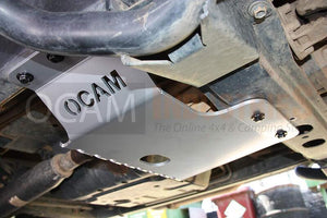 OCAM Steel Bash Plates For Toyota Landcruiser 76 78 79 Series SILVER Radiator & Transfer Covers, 4mm V8 Diesel