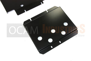 OCAM Steel Bash Plates for Ford Ranger PX PXMKII PXMKIII 2011-06/2022, 4mm Steel Black (2nd style)