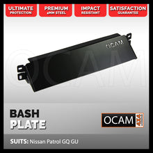 Load image into Gallery viewer, OCAM Steel Bash Plates For Nissan Patrol GQ GU - 4mm Steel in Black
