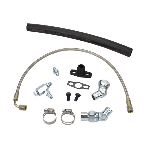 Turbo Oil Feed Return Line Kit Toyota 1FZ-FE Garrett G-Series G25 G30 G35