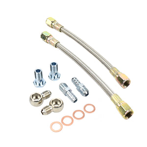 Universal Turbo Water Line Kit 6AN S-S Garrett HKS GT25R GT28R GT29R GT30R GT35R