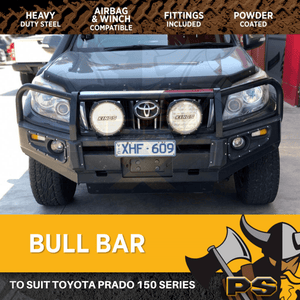 Bull Bar to suit Toyota Prado 150 Series 2009-2013 Heavy Duty Steel Winch Comp