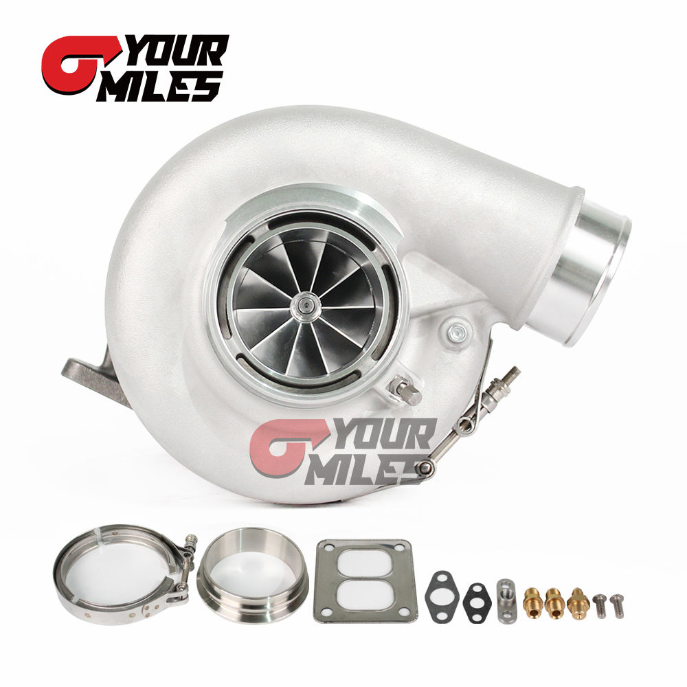 G42-1200 Compact Dual Ball Bearing System TurboCharger Point Milled Wheel T4 1.15/1.25 1.01/1.15/1.28 Dual V-band Housing