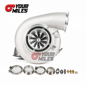 G42-1450 Billet Compressor Wheel Ceramic Dual Ball Bearing TurboCharger T4 1.15/1.25 1.01/1.15/1.28 Dual V-band Housing