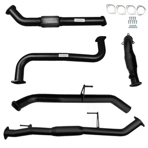 Nissan D40 Navara 2.5L (Manual) 3" Turbo Back Exhaust - Cat & Hotdog