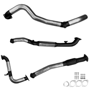 Nissan GU Patrol 3L Coil Spring Ute 3" Turbo Back Exhaust - No Cat With Hotdog