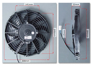 SPAL 10" Fan straight pusher