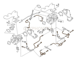 Turbo Oil Water Line Kit Nissan Skyline GT-R RB26DETT Garrett TB2803