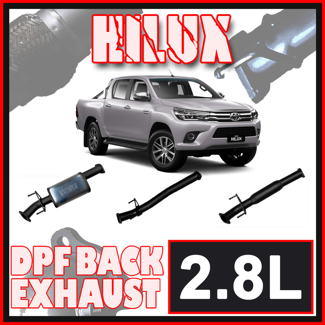 Toyota Hilux 2.8L DPF Model Ignite Exhaust