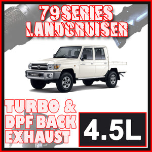 Toyota Landcruiser 79 Series Dual Cab DPF Model Ignite Exhaust