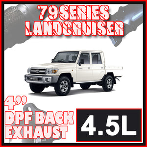 Toyota Landcruiser 79 Series 4" DPF Model Ignite Exhaust