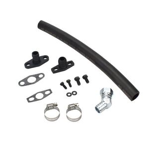 Turbo Oil Drain Hose Kit 4G63T DSM Eclipse 1G 2G EVO 1~3 Garrett T3 T4